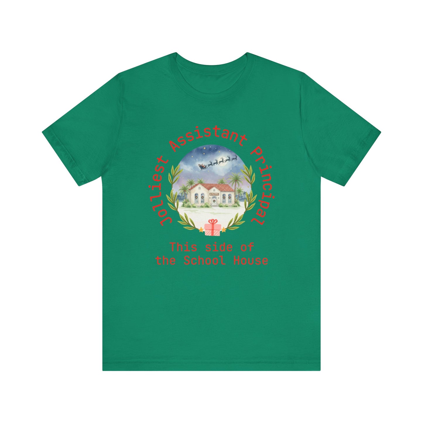 Jolliest Christmas School Tee - Personalizable Title
