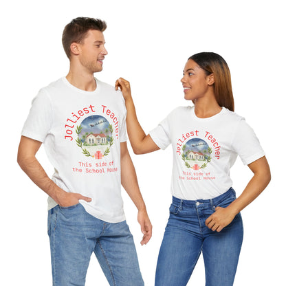 Jolliest Christmas School Tee - Personalizable Title