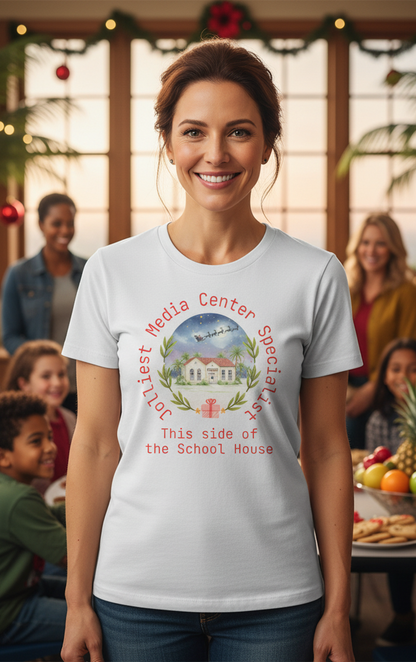 Jolliest Christmas School Tee - Personalizable Title