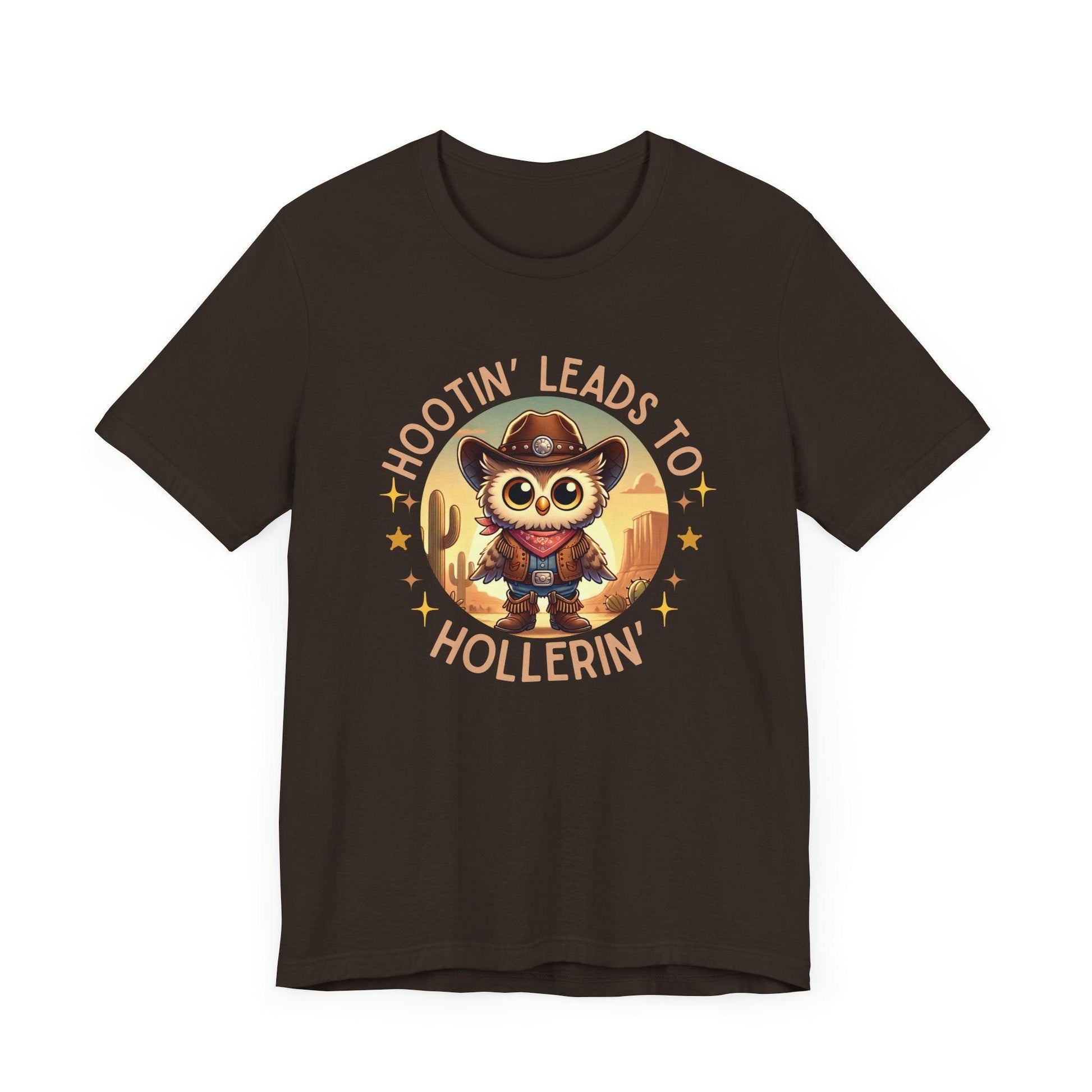 Hootin' Leads to Hollerin' - Unisex Jersey Tee - 🤠 Yeehaw! Embrace Your Inner Cowboy/Cowgirl 🤠 - Whippie's