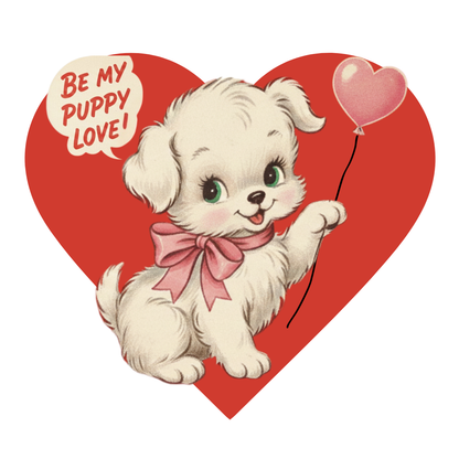 Matching Valentine Tee | Youth Puppy Love - Personalizable
