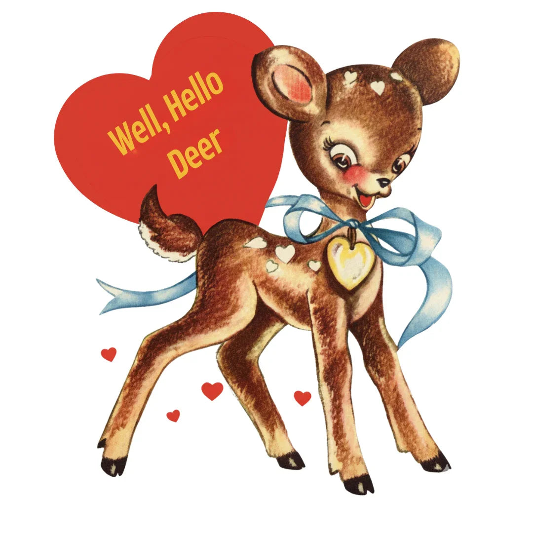 Well, Hello Deer Boxy Valentine Tee