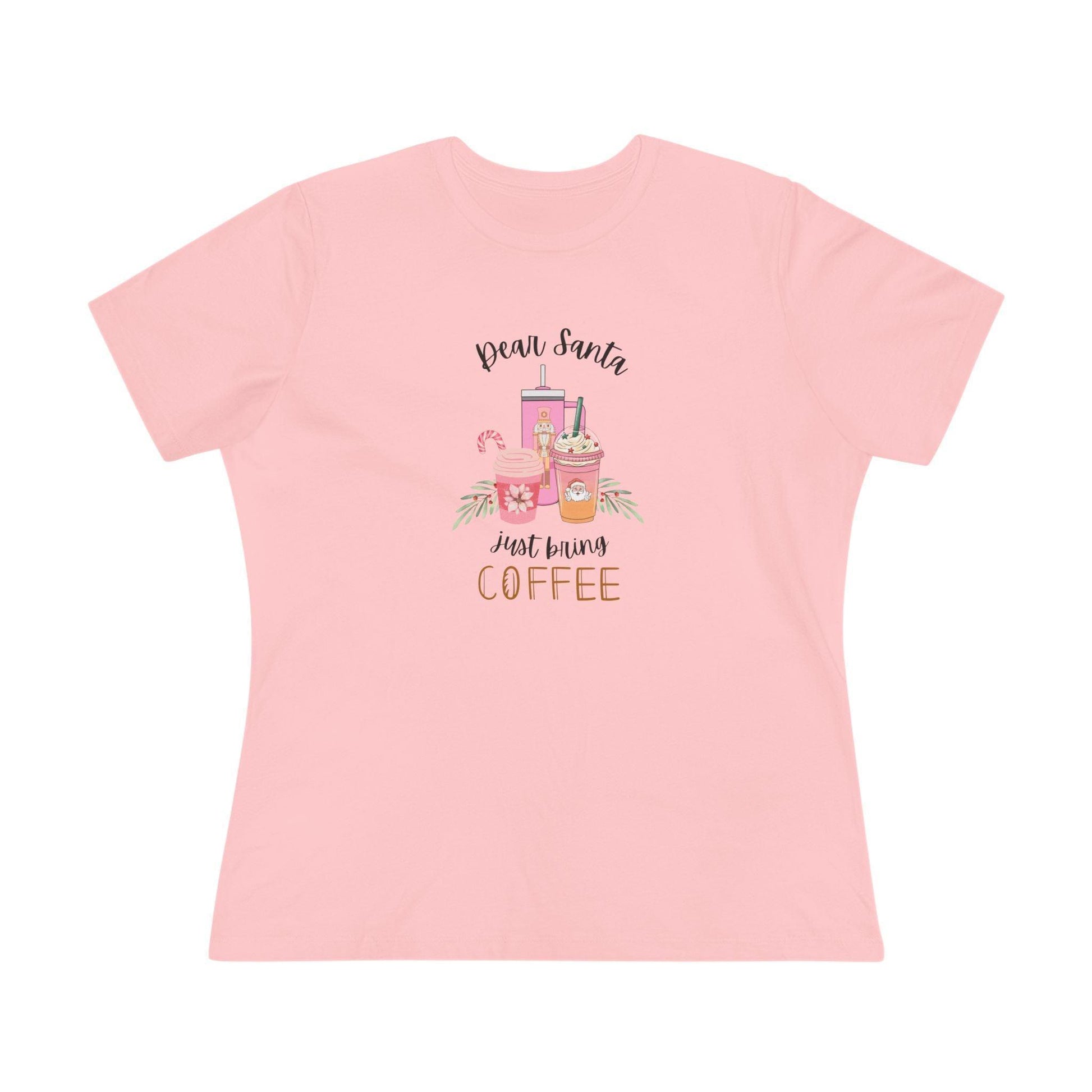 Dear Santa, just bring COFFEE - Women's Softstyle Tee - Whippie's