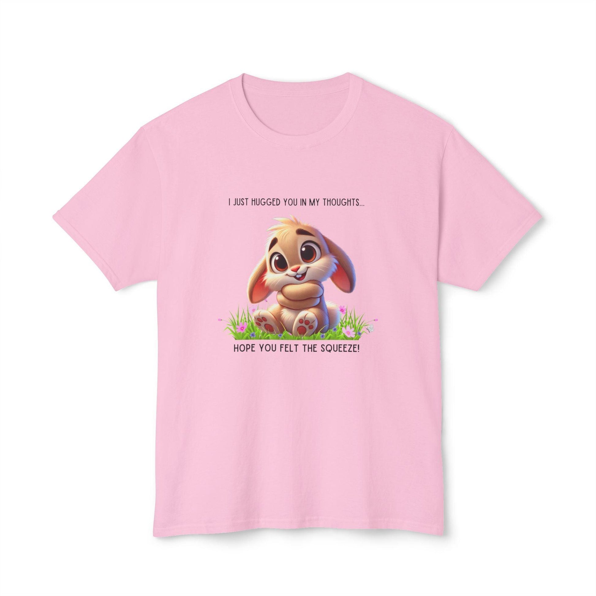 Hugs in My Thoughts - Sending Virtual Hugs! 🤗🐰 Unisex HD Cotton T-shirt - Whippie's