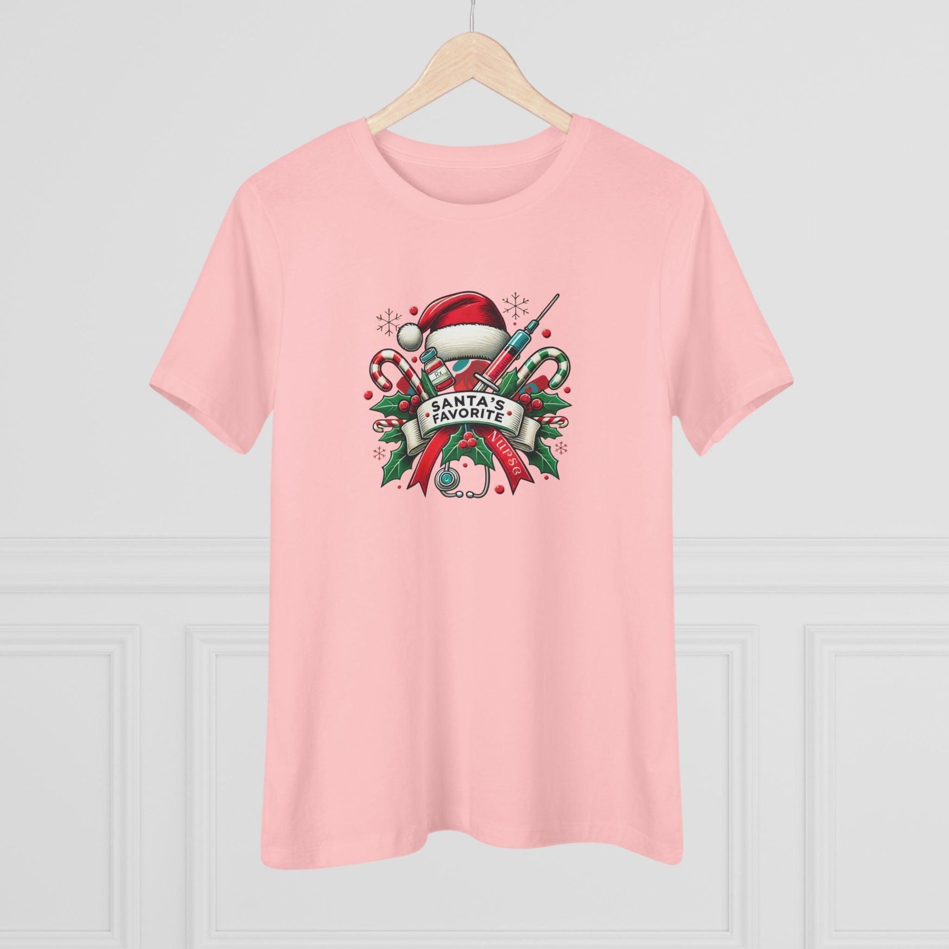 Santa's Favorite Nurse - Women's Softstyle Tee - Whippie's