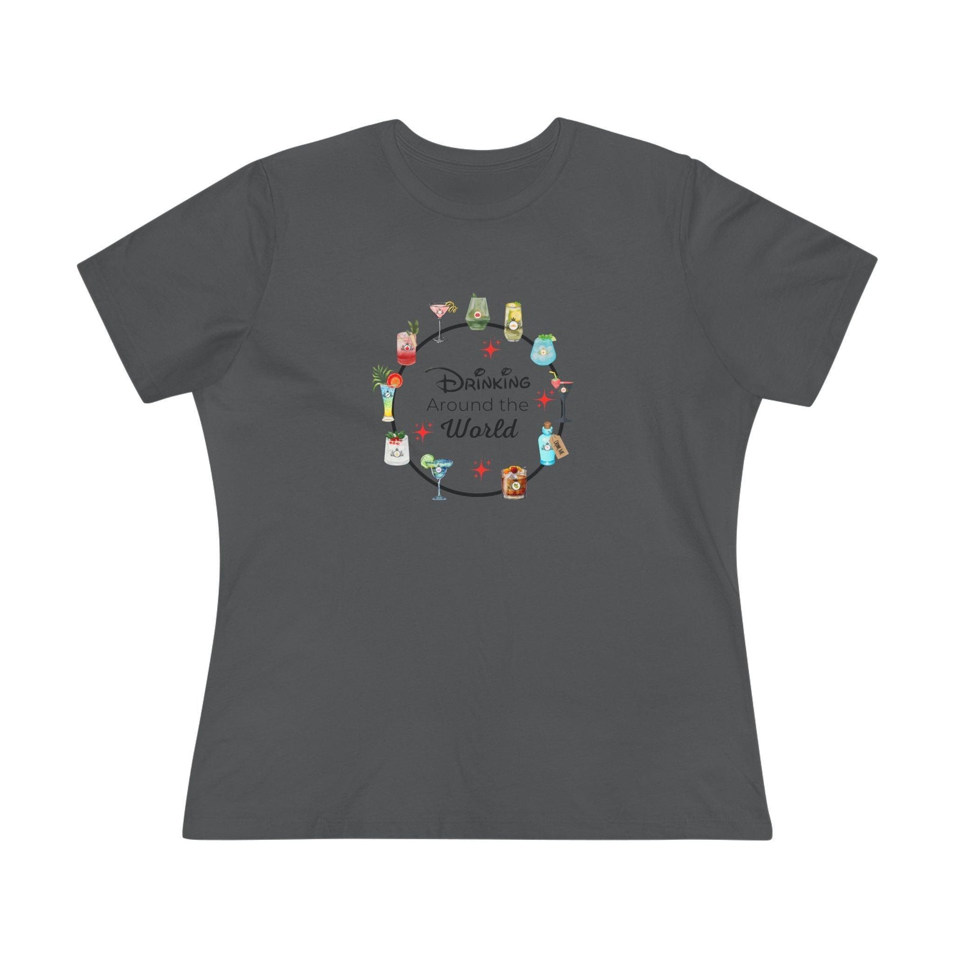 Drinking Around the World - Princess - Women's Softstyle Tee - Whippie's