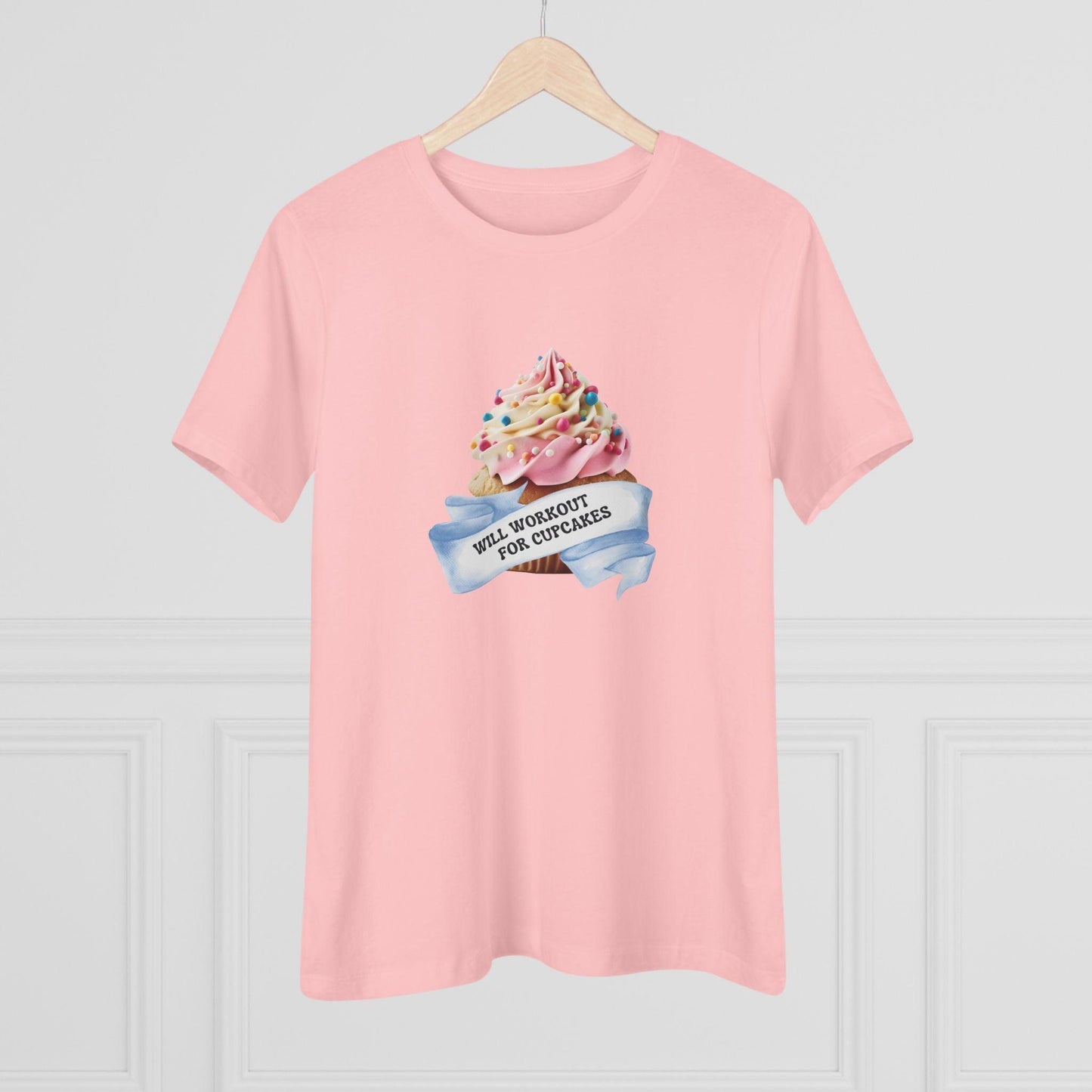 Will Workout for Cupcakes - Fuel Your Fitness! 🧁💪 Women's Softstyle Tee - Whippie's
