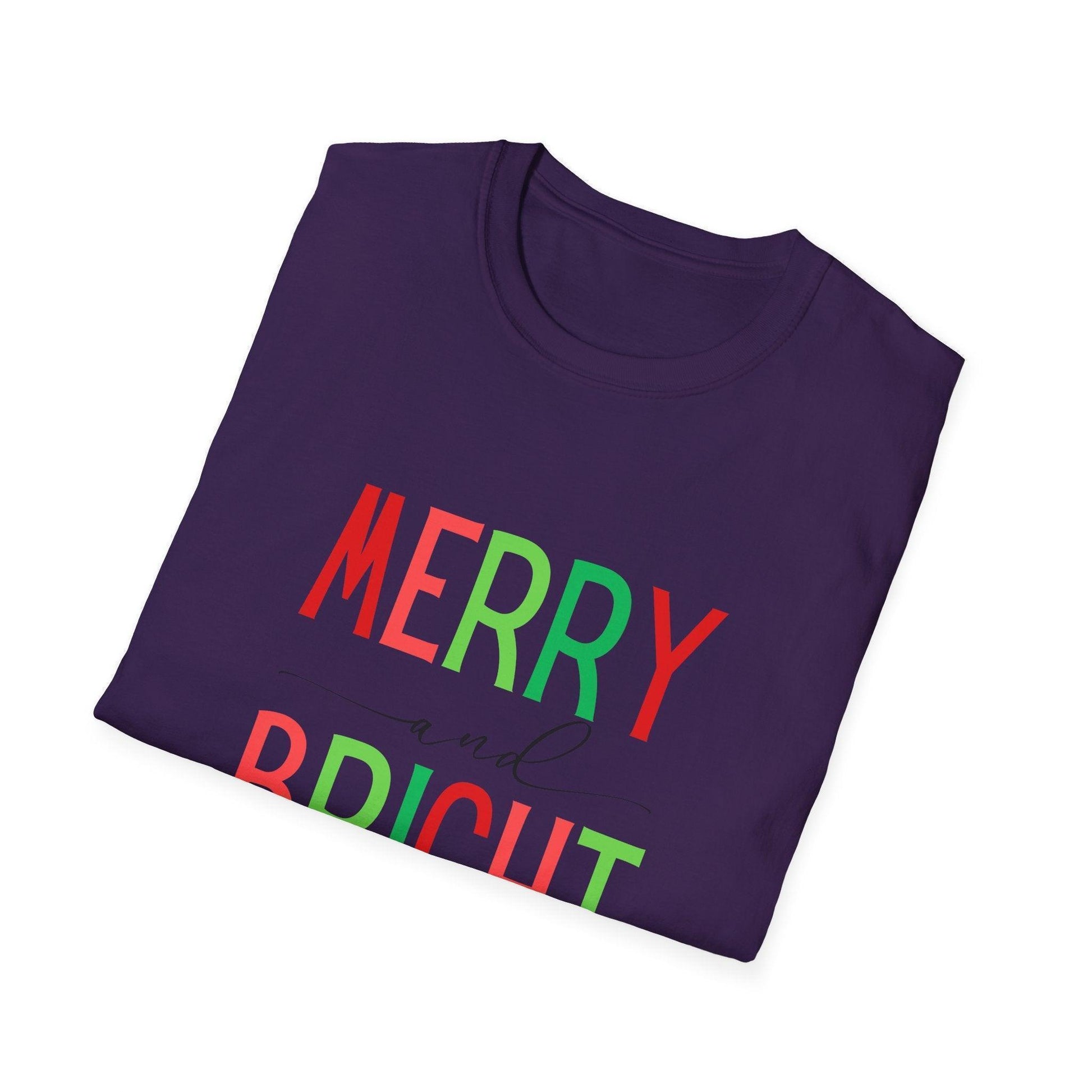 Merry and Bright Unisex Tee 🌈✨ - Whippie's