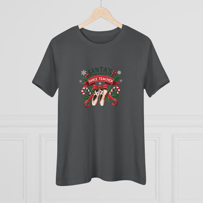 Santa's Favorite Dance Teacher Women's Softstyle Tee