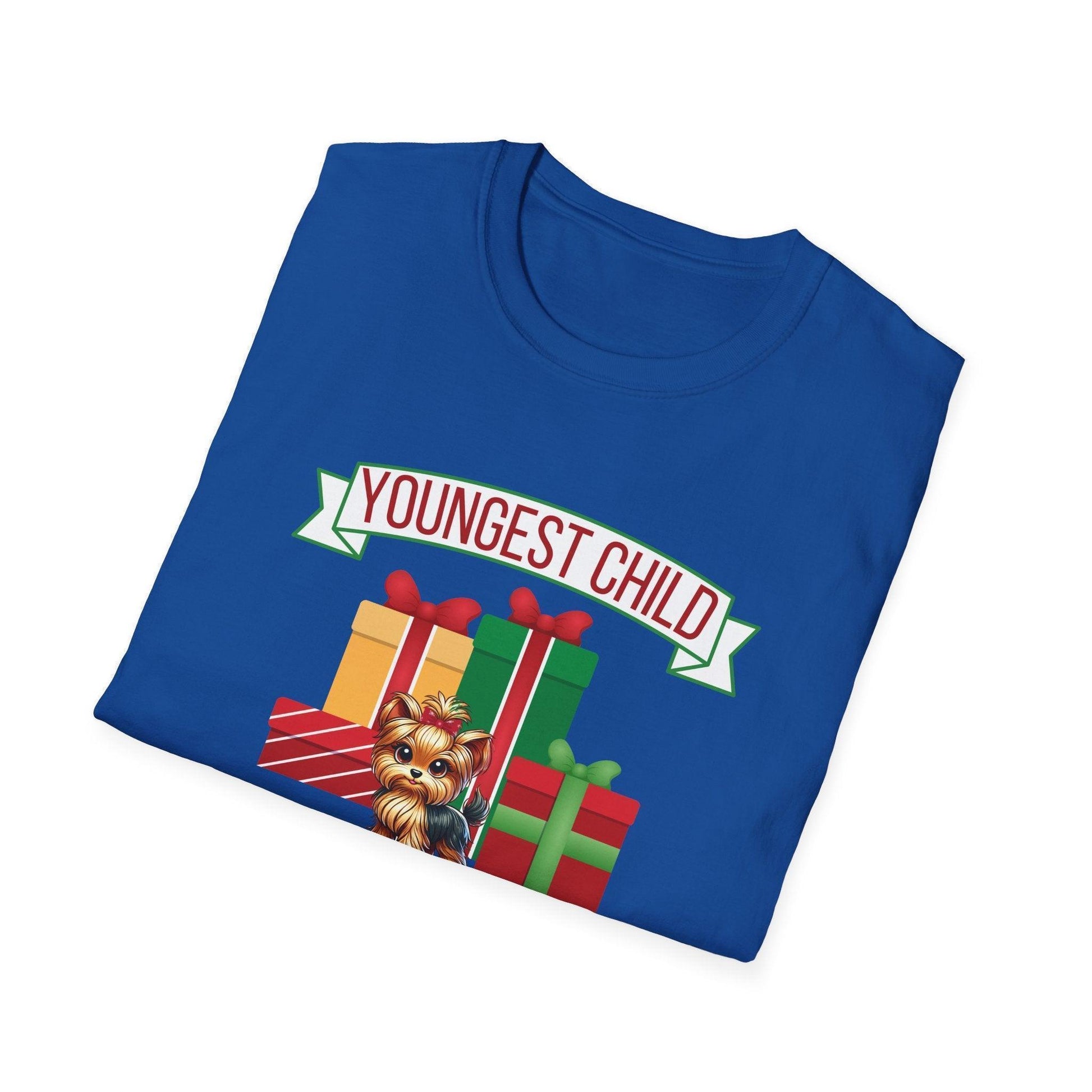 Youngest Child, The Favorite 🎁🐶 Yorkie - Unisex Tee! 🎁👑 - Whippie's