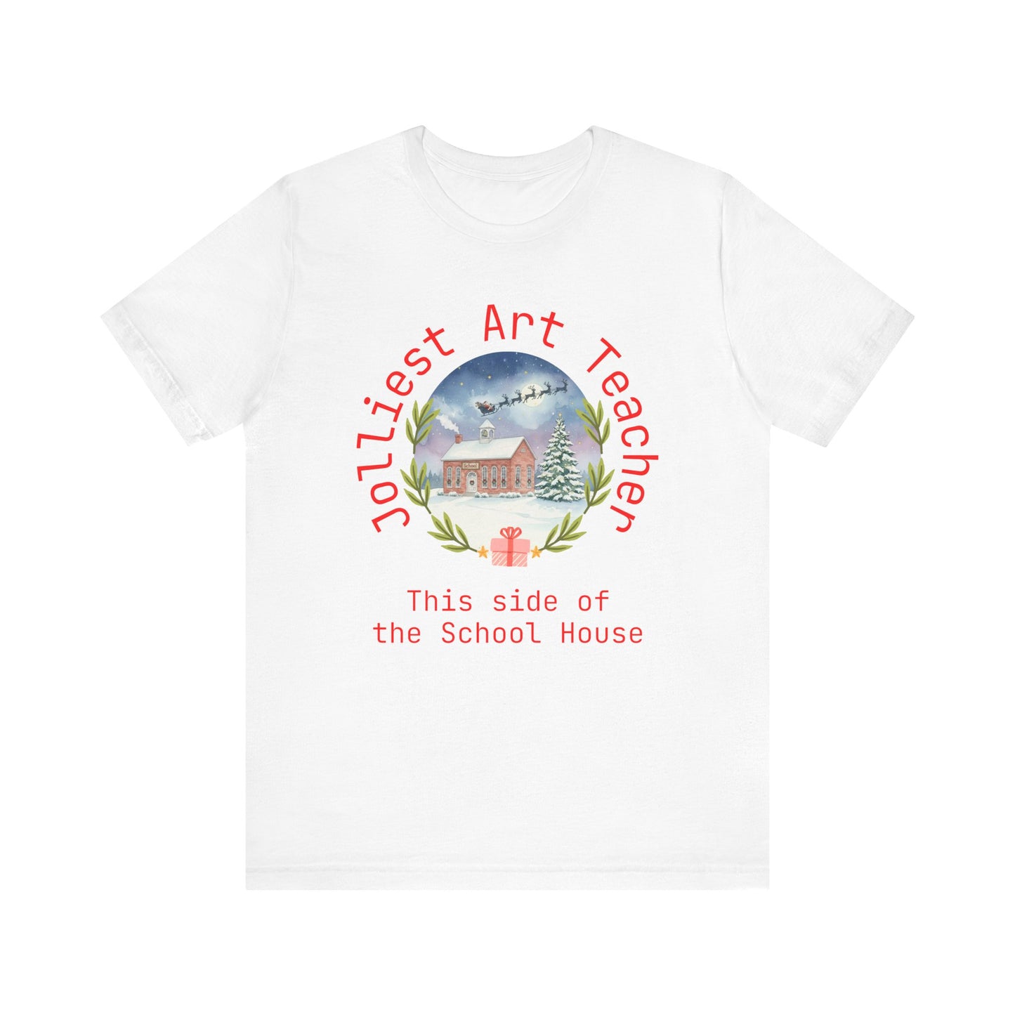 Jolliest Christmas School Tee - Personalizable Title