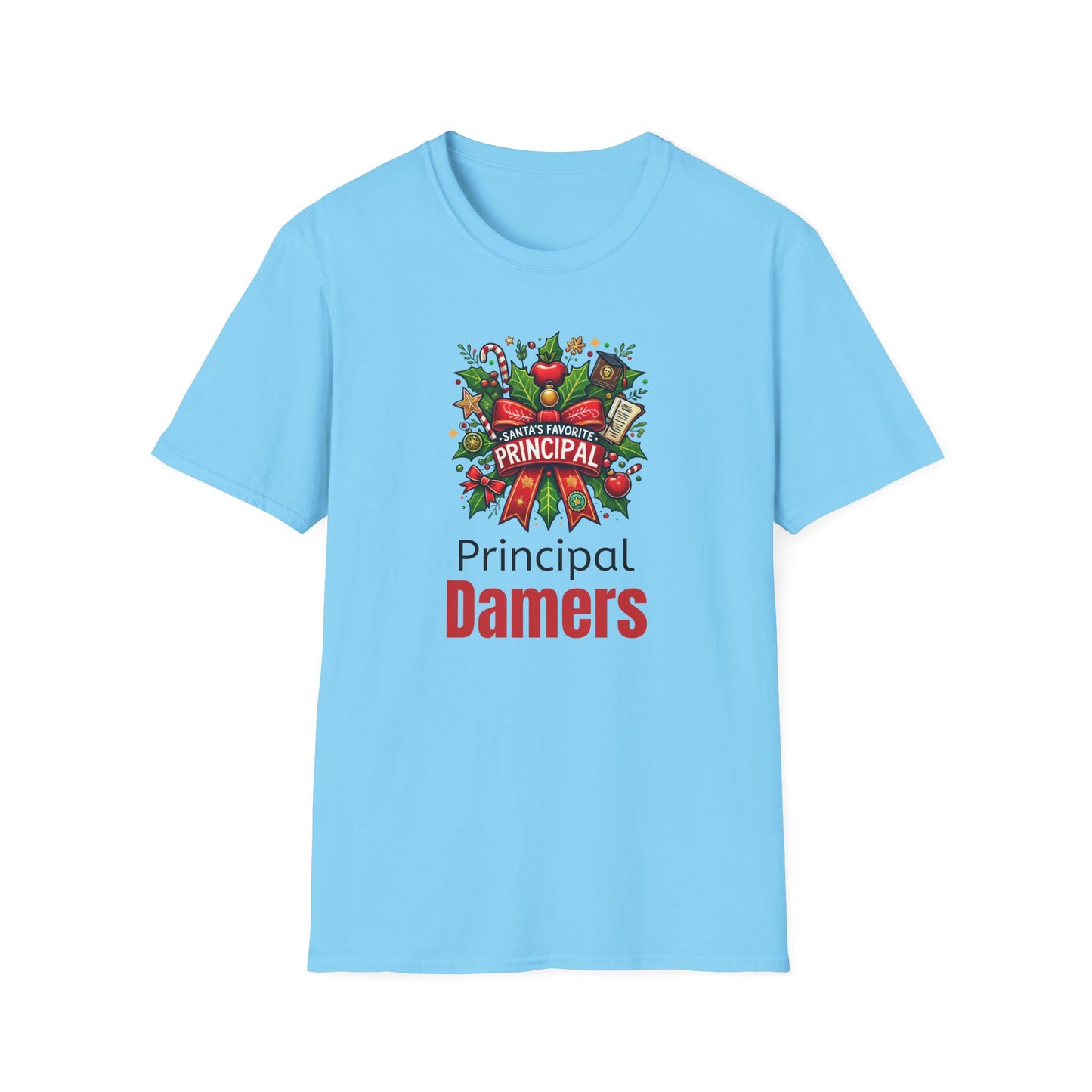 Santa’s Favorite School Principal Christmas Shirt | Unisex Tee