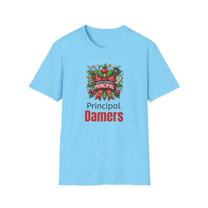Santa’s Favorite School Principal Christmas Shirt | Unisex Tee