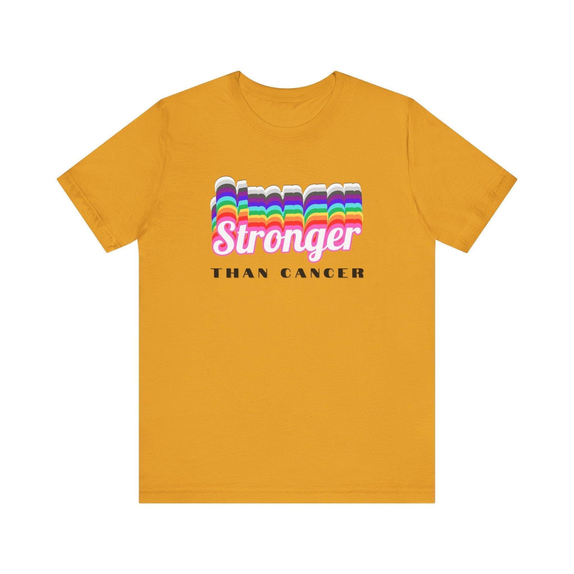 💪 Stronger Than Cancer 🎗️ Unisex Jersey Tee ✨ Show your support, wear your strength. - Whippie's