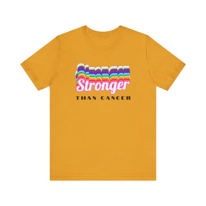 💪 Stronger Than Cancer 🎗️ Unisex Jersey Tee ✨ Show your support, wear your strength. - Whippie's