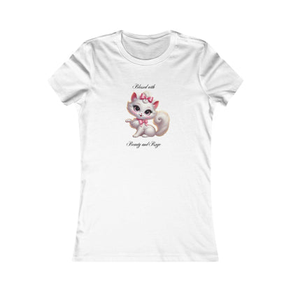 Blessed with Beauty & Rage - Women's Favorite Tee 🐱😈 - Whippie's