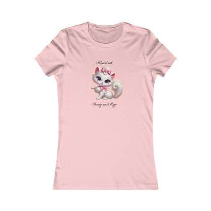 Blessed with Beauty & Rage - Women's Favorite Tee 🐱😈 - Whippie's