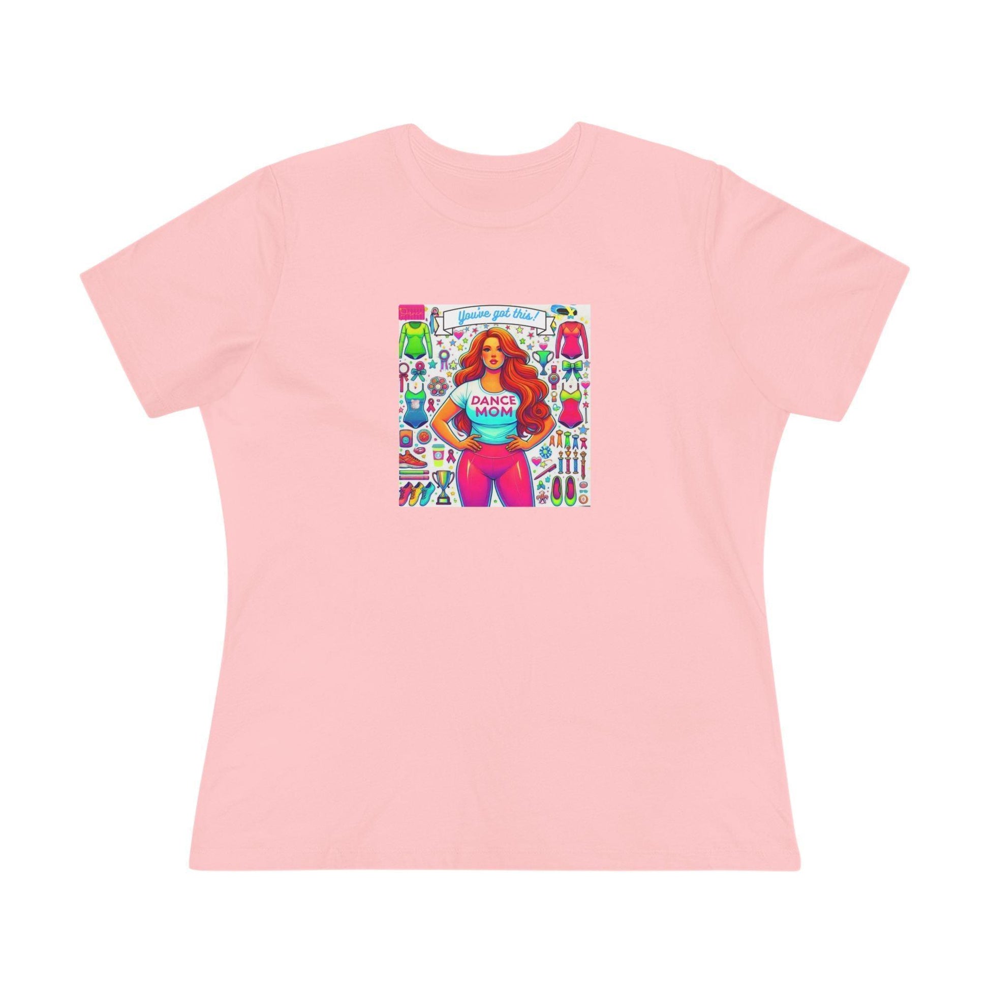 Dance Mom: You've Got This - Red Hair Mom - Curvy - Women's Softstyle Tee - Whippie's