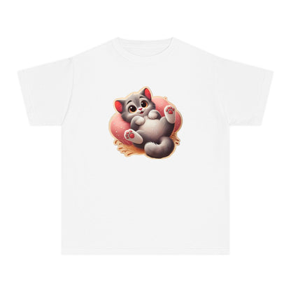 😻 Kitten Cuddle Time 💖 Youth Midweight Tee ✨ Purr-fectly adorable! - Whippie's