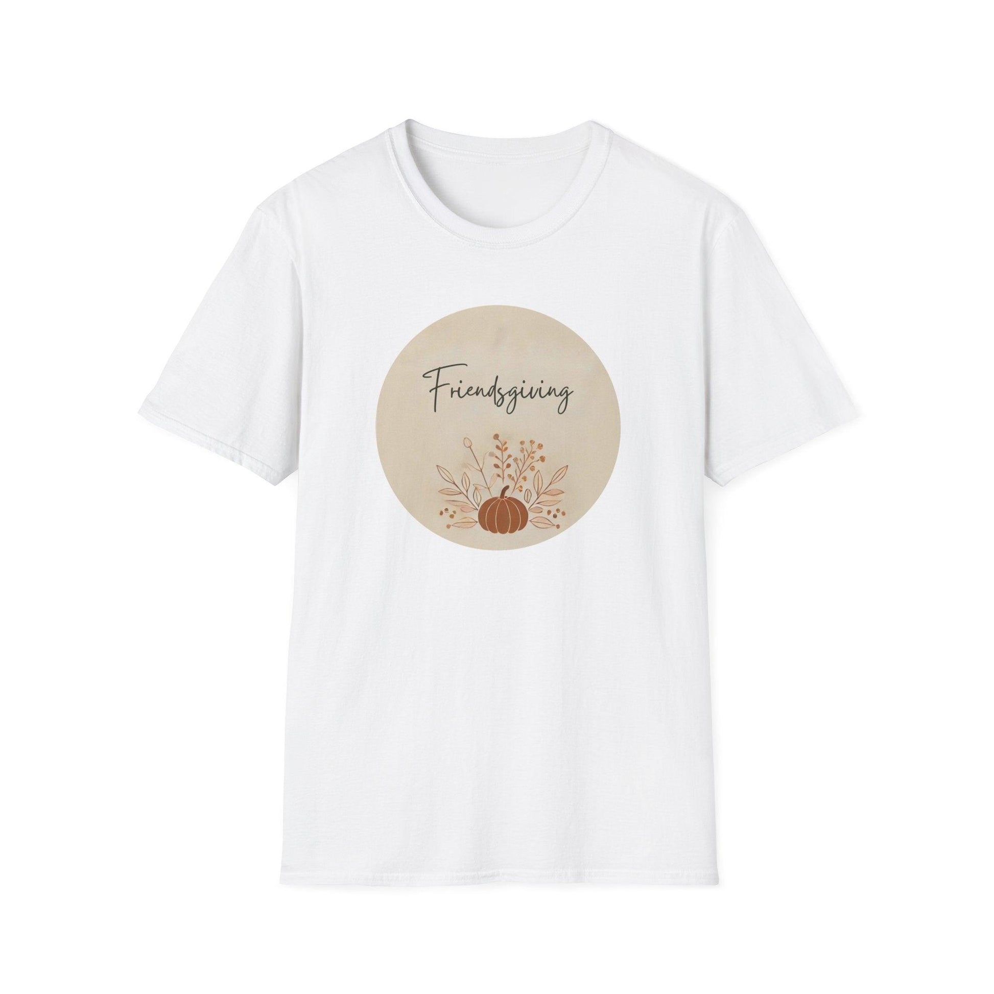 Friendsgiving Vibes - Gather & Give Thanks! 🍂🍁 - Unisex T-Shirt - Whippie's