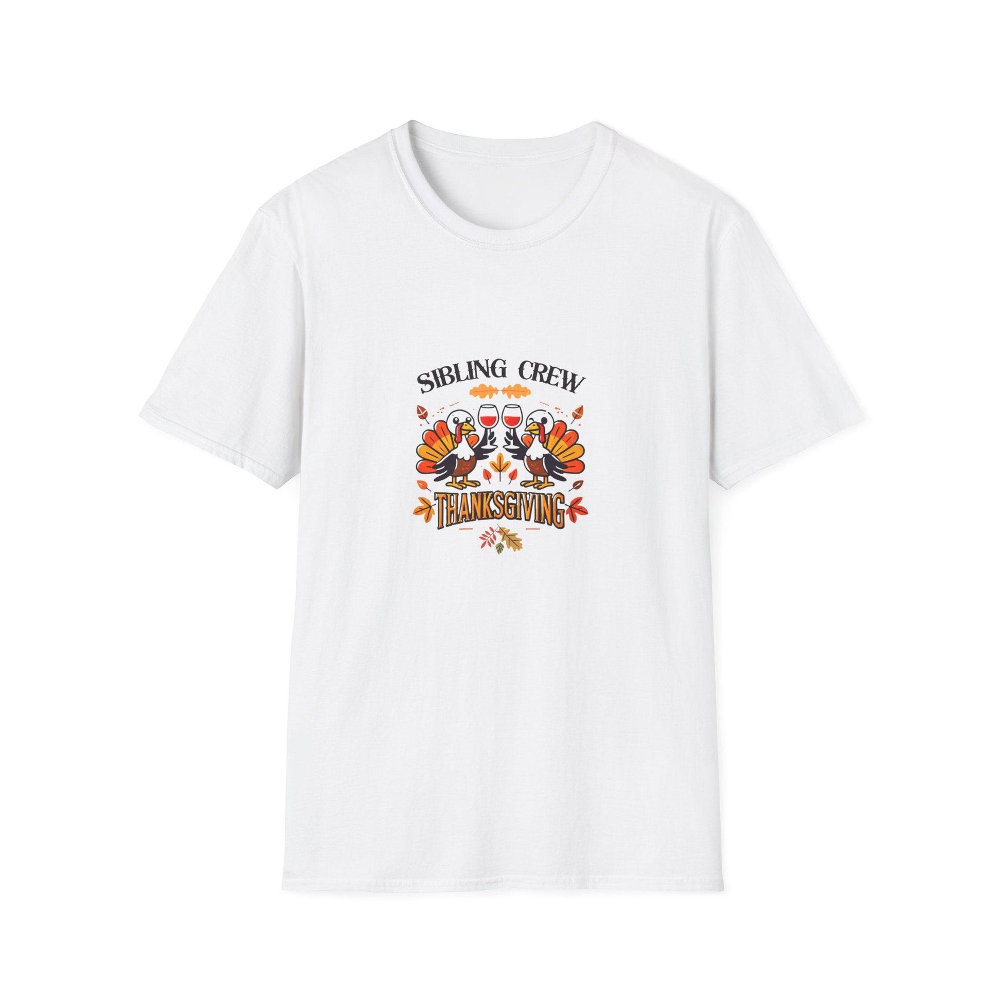 Thanksgiving Sibling Crew - Wine Unisex T-Shirt - Whippie's