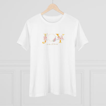 JOY to the World Women's Softstyle T-Shirt 🎄🌎💐 ✨ - Whippie's