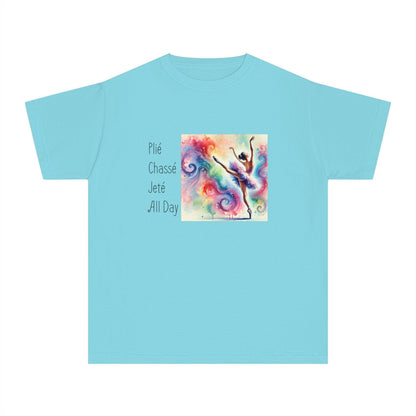 🩰 Plié Chassé Jeté All Day 💃 Youth Midweight Tee ✨ - Whippie's