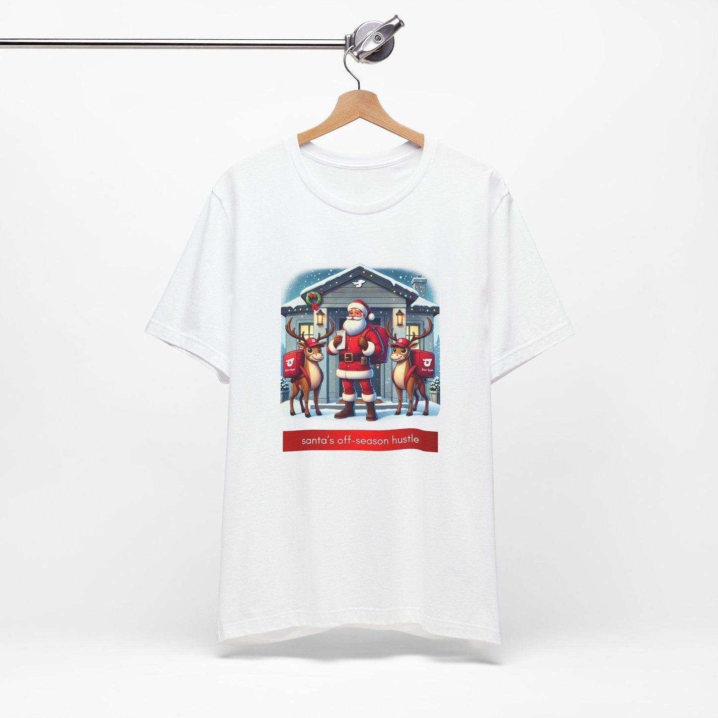 🎅 Santa's Off-Season Hustle 🍕 Unisex Tee ✨ Who knew Santa delivered more than presents? - Whippie's