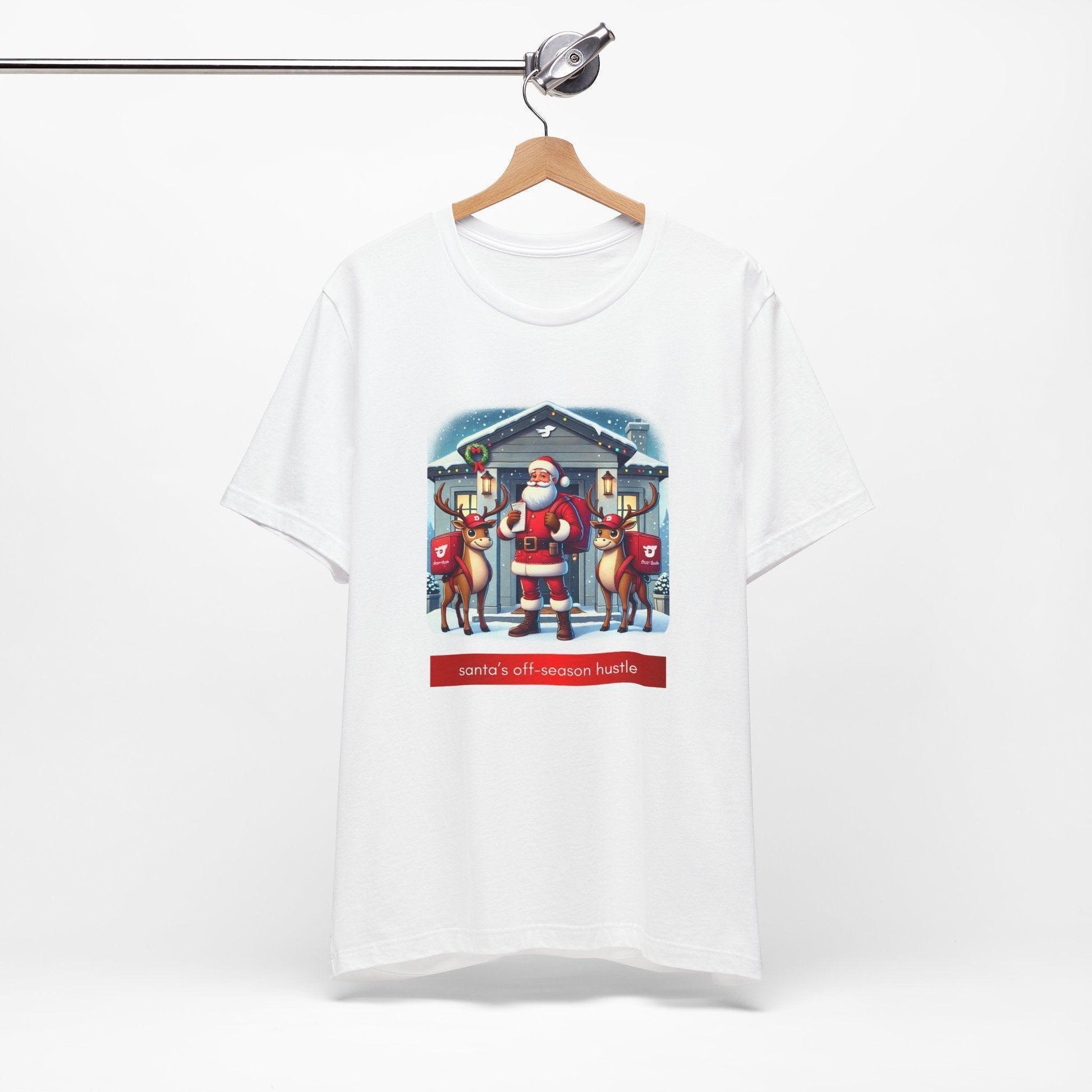 🎅 Santa's Off-Season Hustle 🍕 Unisex Tee ✨ Who knew Santa delivered more than presents? - Whippie's