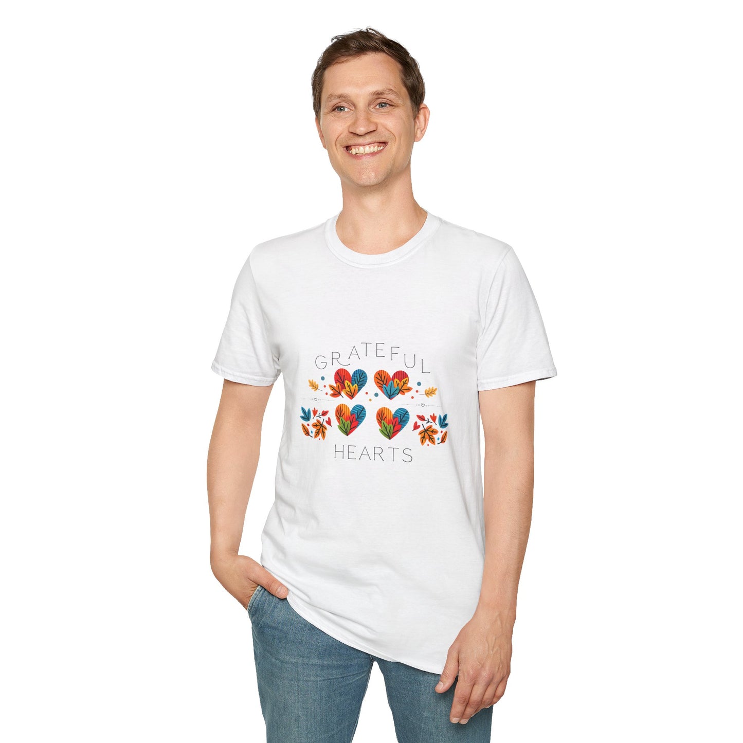 Grateful Hearts Four Hearts Unisex T-Shirt