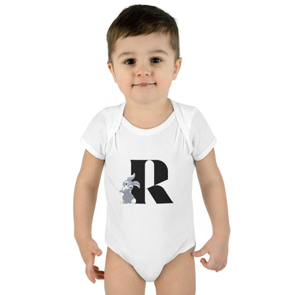 Alphabet Adventures: Letter R - Rad Rabbit Baby Onesie R is for Rad Rabbit! - Whippie's