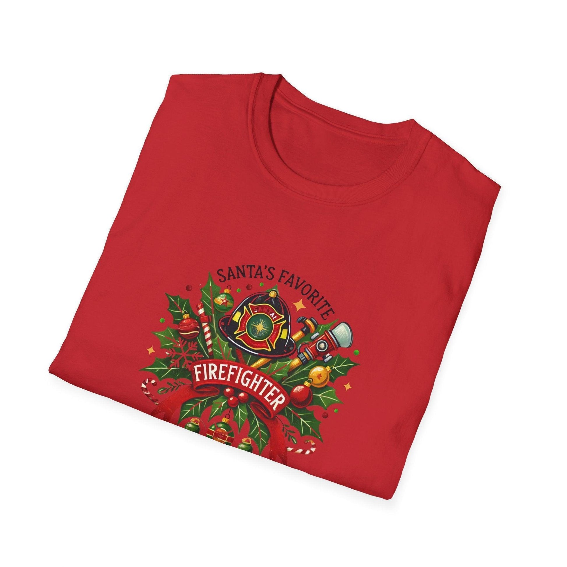 Santa's Favorite Firefighter Unisex Tee 🔥🎅 - Whippie's