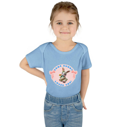 Some Bunny Loves You Baby Onesie - Hop into Easter with Adorable Style! 🐰💖 - Whippie's
