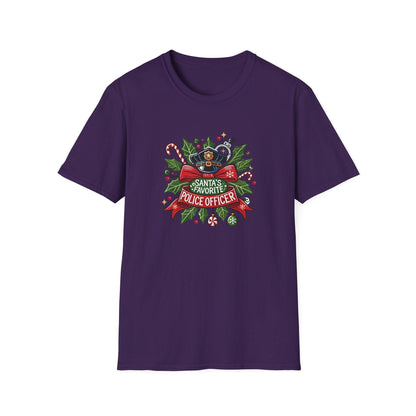 Santa's Favorite School Police Officer Unisex Tee 👮🎅 - Whippie's