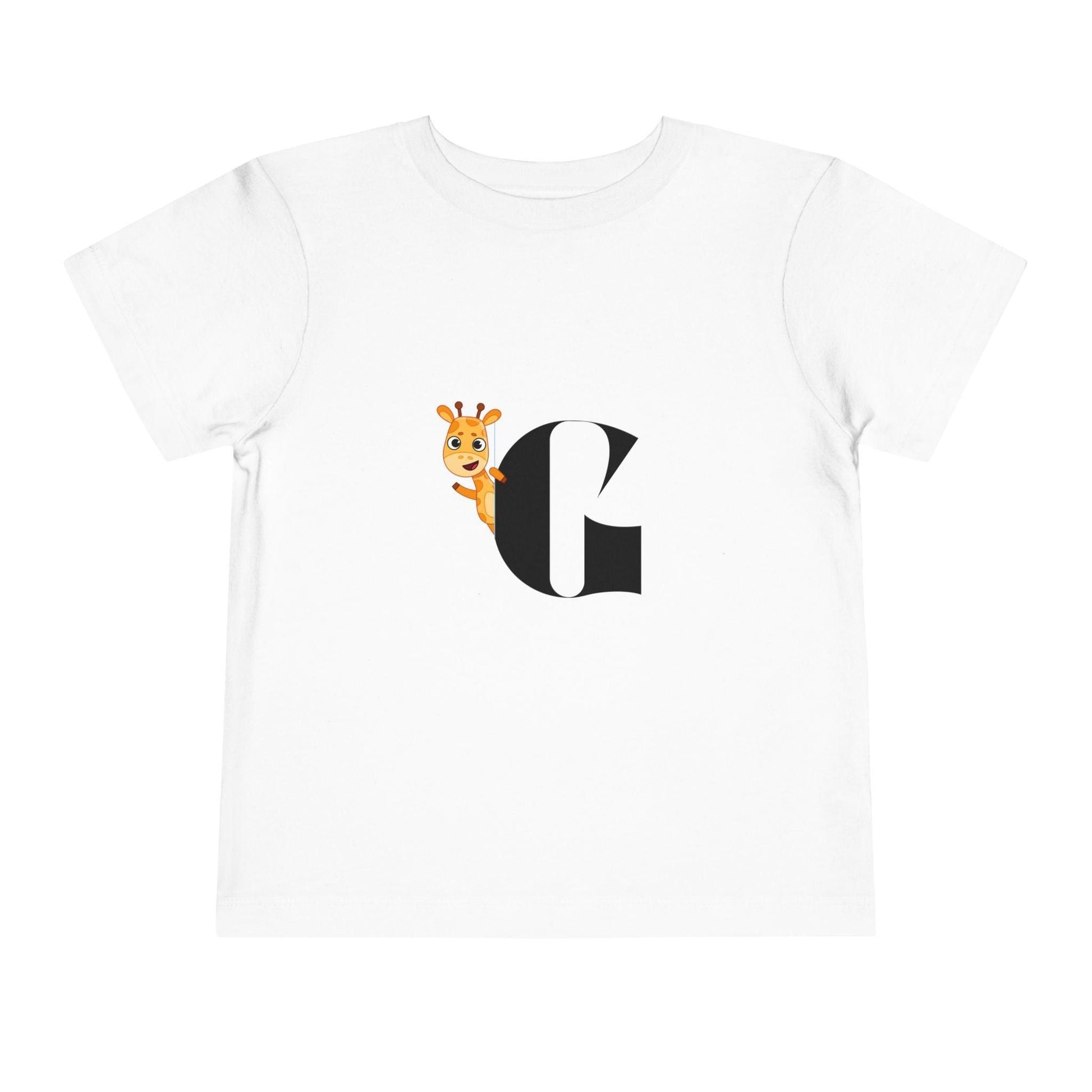 Alphabet Adventures: Letter G - Giraffe Toddler T-shirt - Whippie's