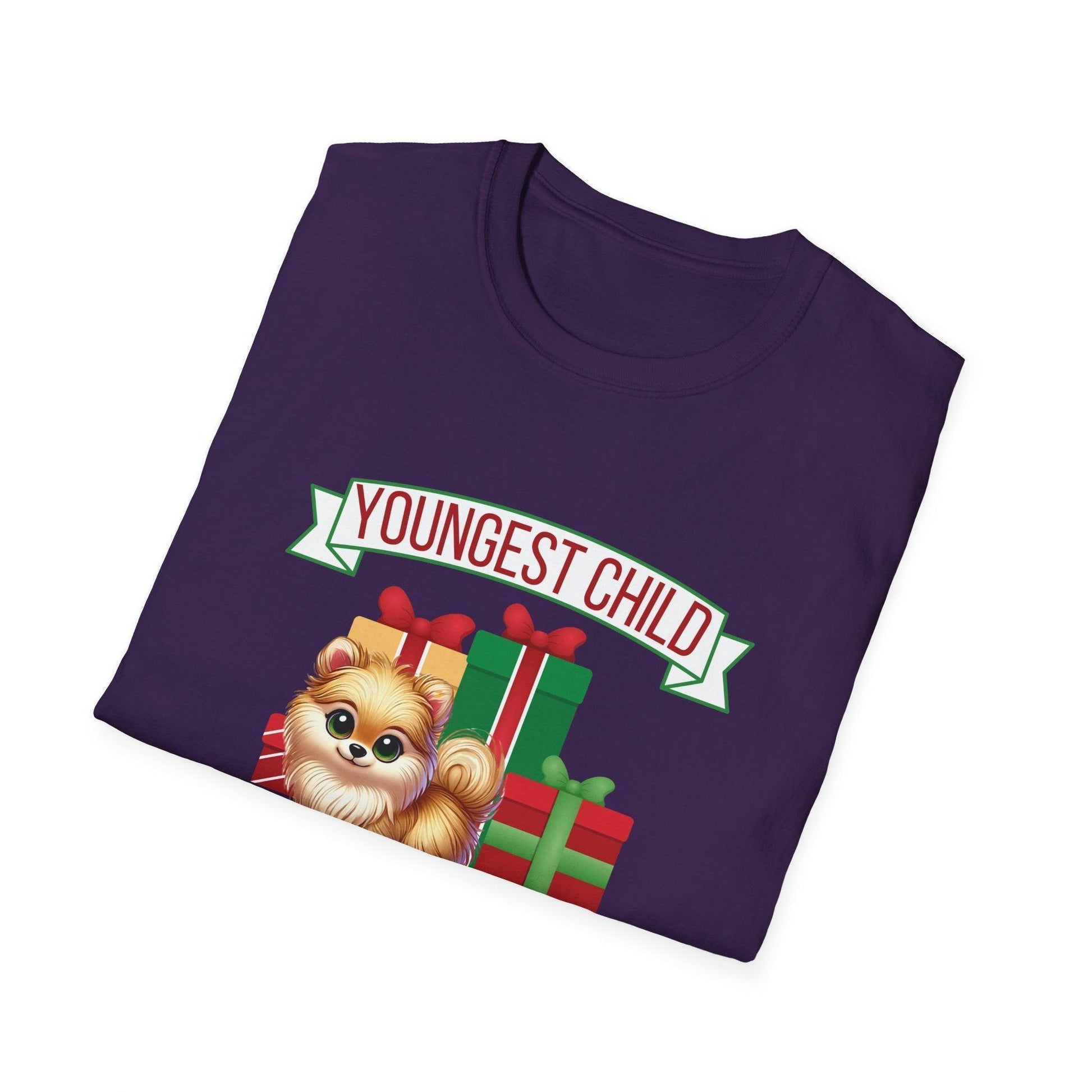 Youngest Child, The Favorite 🎁🐶 Pomeranian - Unisex Tee! 🎁👑 - Whippie's