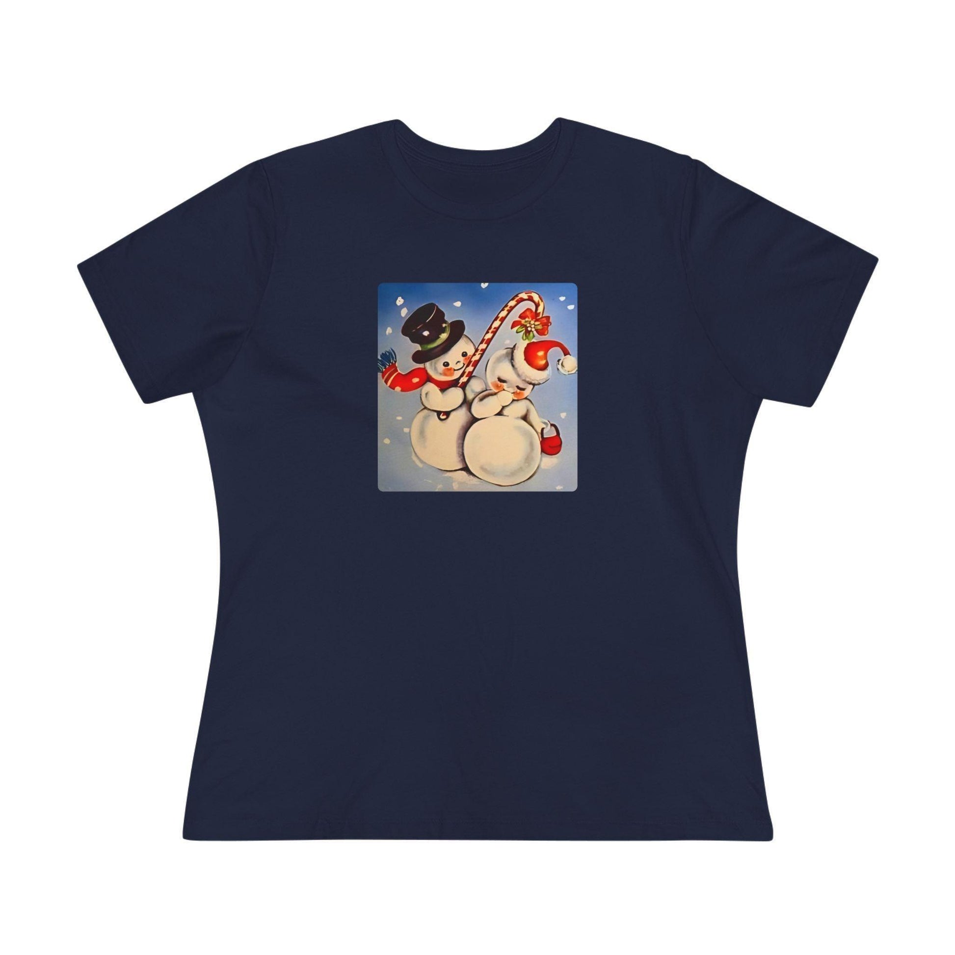 Snow Couple Mistletoe - Women's Softstyle Tee - Whippie's
