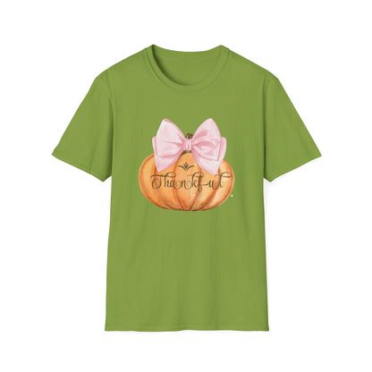 Thankful Pumpkin - A Heart Full of Gratitude! 🧡🎀 Unisex Tee - Whippie's