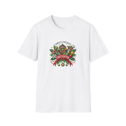 Santa's Favorite Firefighter Unisex Tee 🔥🎅 - Whippie's