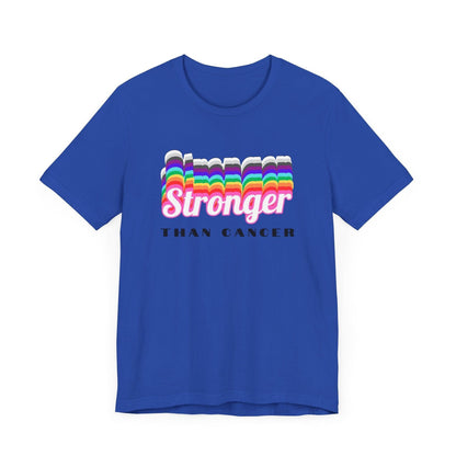 💪 Stronger Than Cancer 🎗️ Unisex Jersey Tee ✨ Show your support, wear your strength. - Whippie's