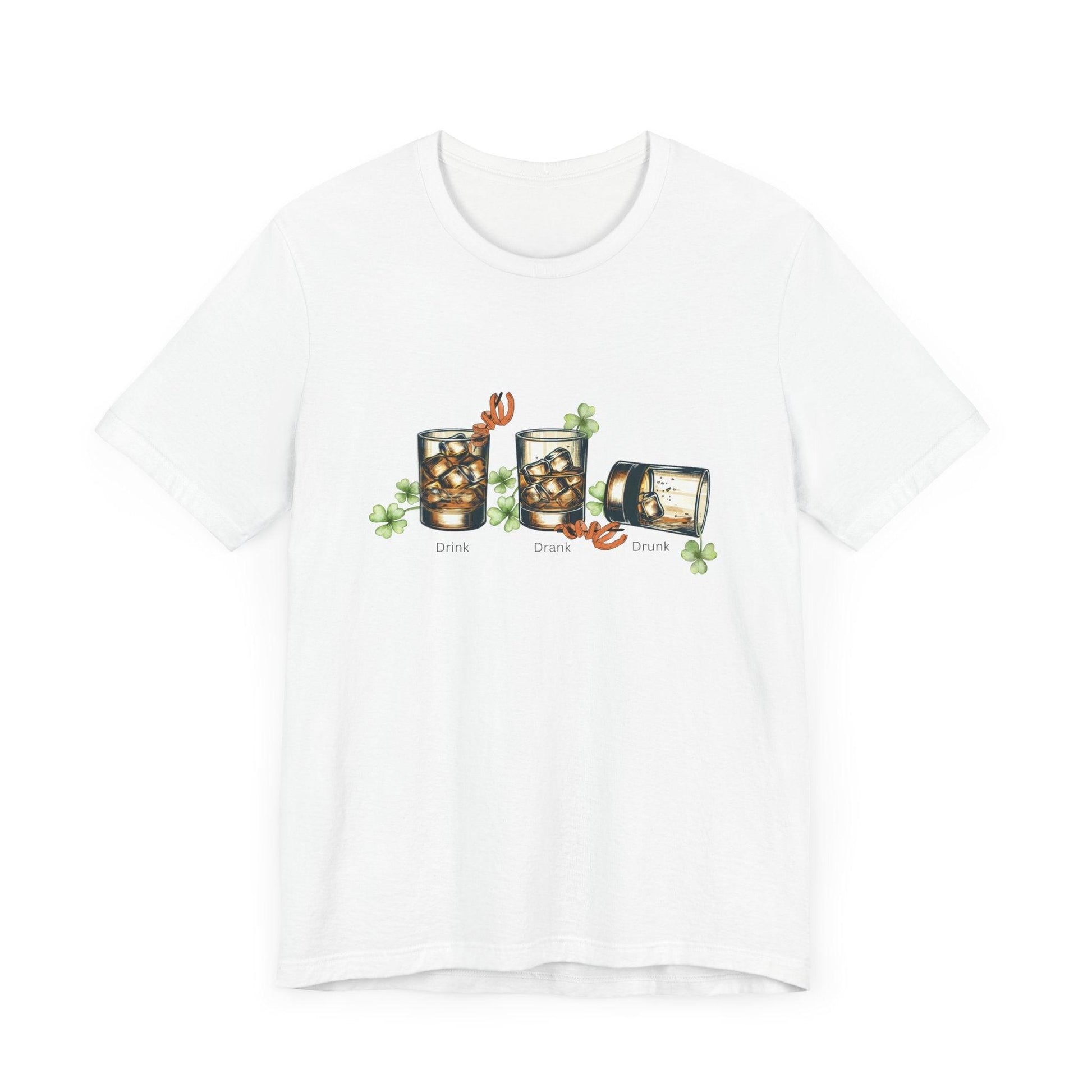 Drink, Drunk, Drunk Unisex Jersey St. Patrick's Day Tee 🥃🍀 - Whippie's