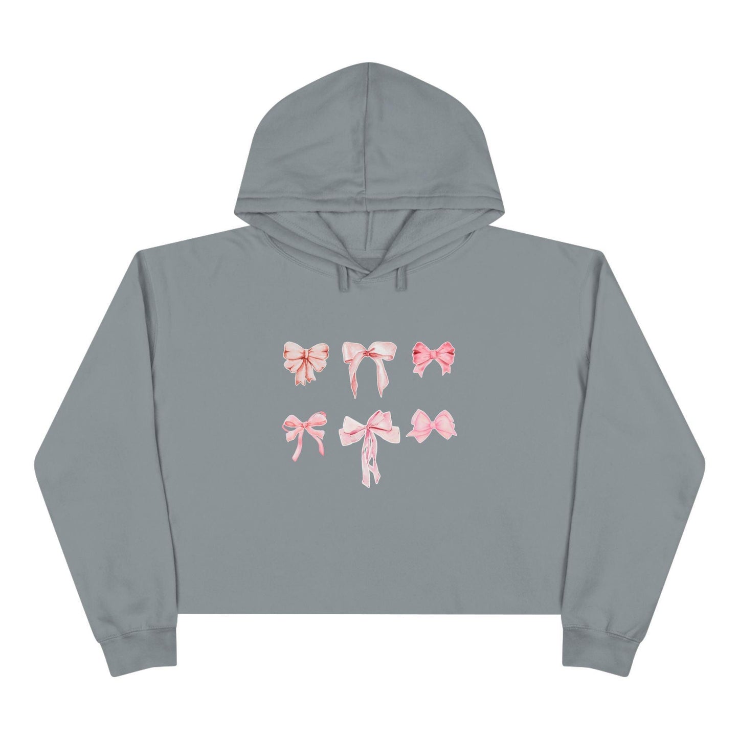 Pink Bow Power Cropped Hoodie - Bow-tiful and Cozy 🎀💖 - Whippie's