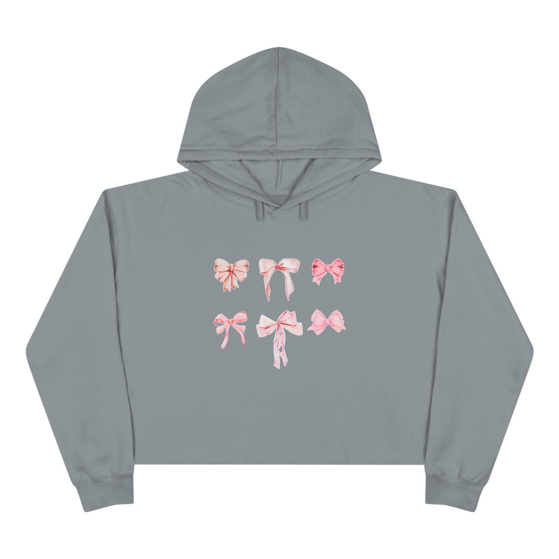 Pink Bow Power Cropped Hoodie - Bow-tiful and Cozy 🎀💖 - Whippie's