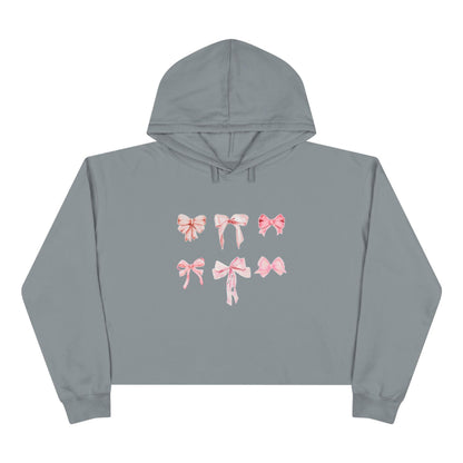 Pink Bow Power Cropped Hoodie - Bow-tiful and Cozy 🎀💖 - Whippie's