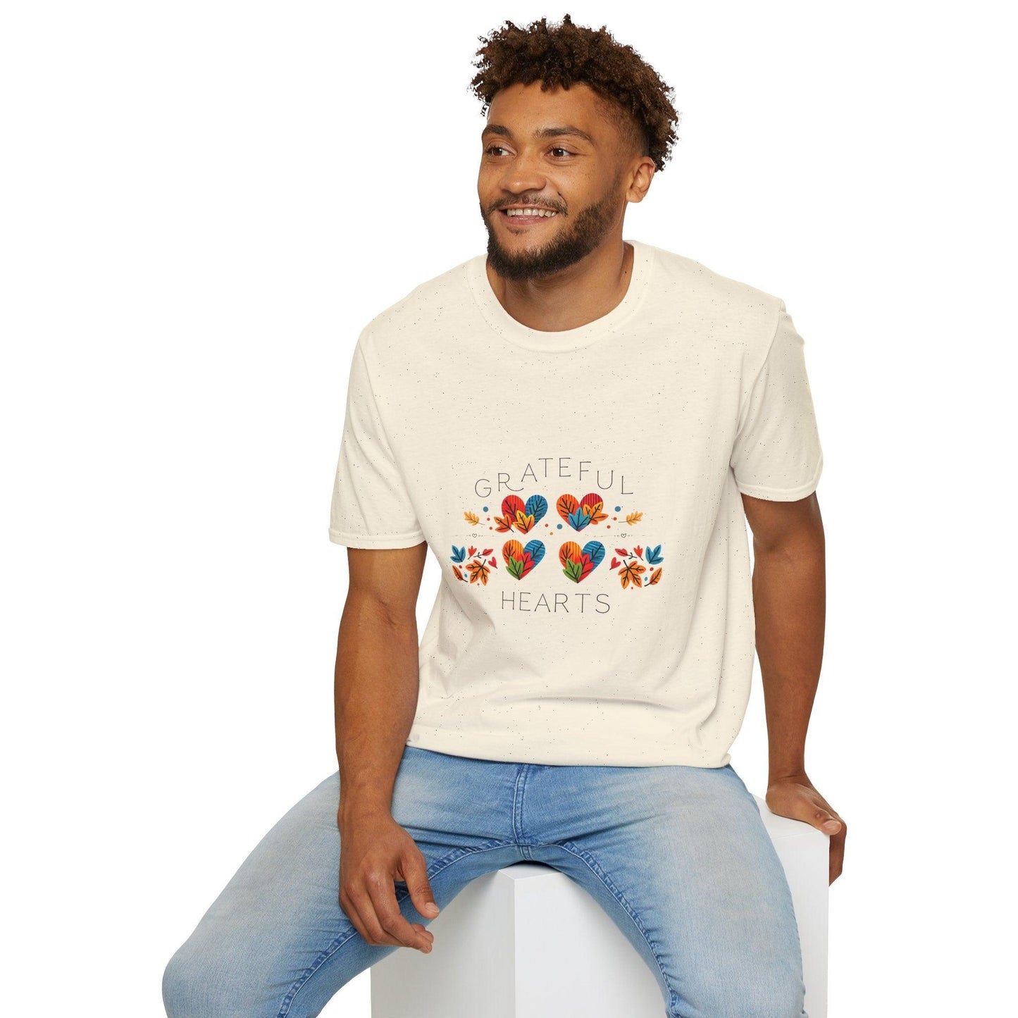 Grateful Hearts - A Family Affair 🧡💛❤️ - Four Hearts - Unisex T-Shirt - Whippie's