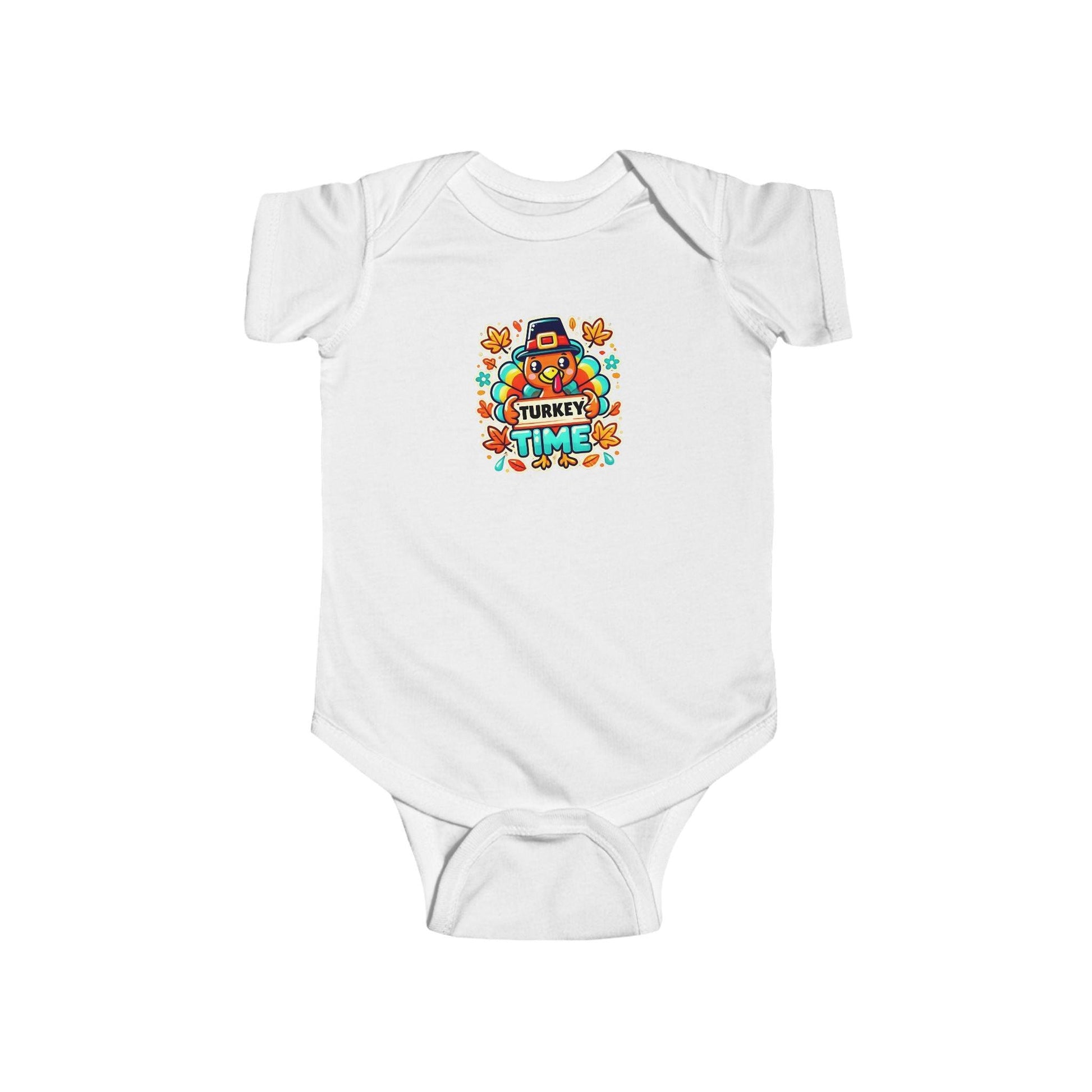 Thanksgiving Collection: “Turkey Time” Baby Onesie It’s Turkey Time! - Whippie's