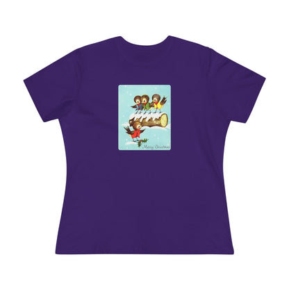 Merry Christmas Song Birds - Women's Tee - Whippie's