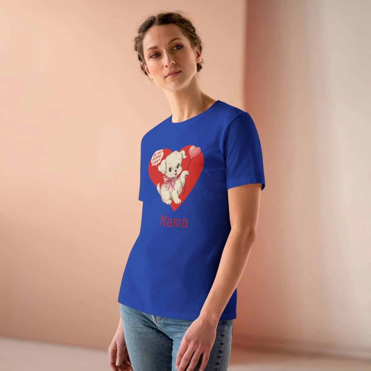 Matching Valentine Tee | Mama Puppy Love - Personalizable