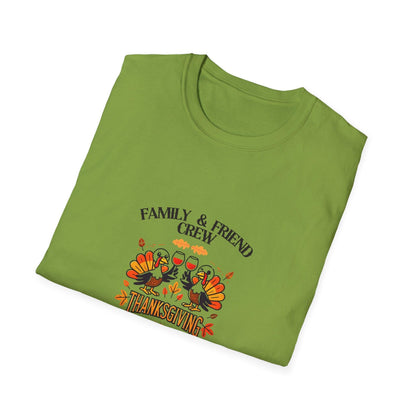 Thanksgiving Family & Friends Crew - Cheers to the Crew! 🦃🥂🍁 Unisex T-Shirt - Whippie's