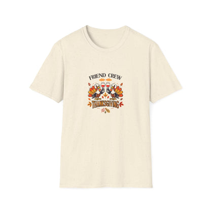Thanksgiving Friends Crew - Cheers to the Crew! 🦃🥂🍁 Unisex T-Shirt - Whippie's